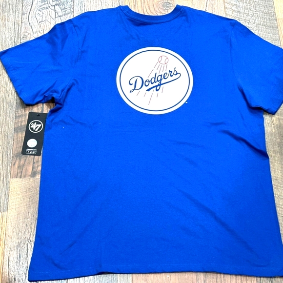 Los Angeles Dodgers MLB Men's '47 Silver Lining Royal T-Shirt M NWT - Picture 2 of 3